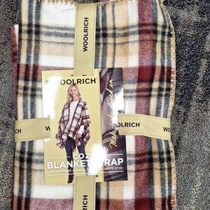 Woolrich Red and Cream Plaid Blanket